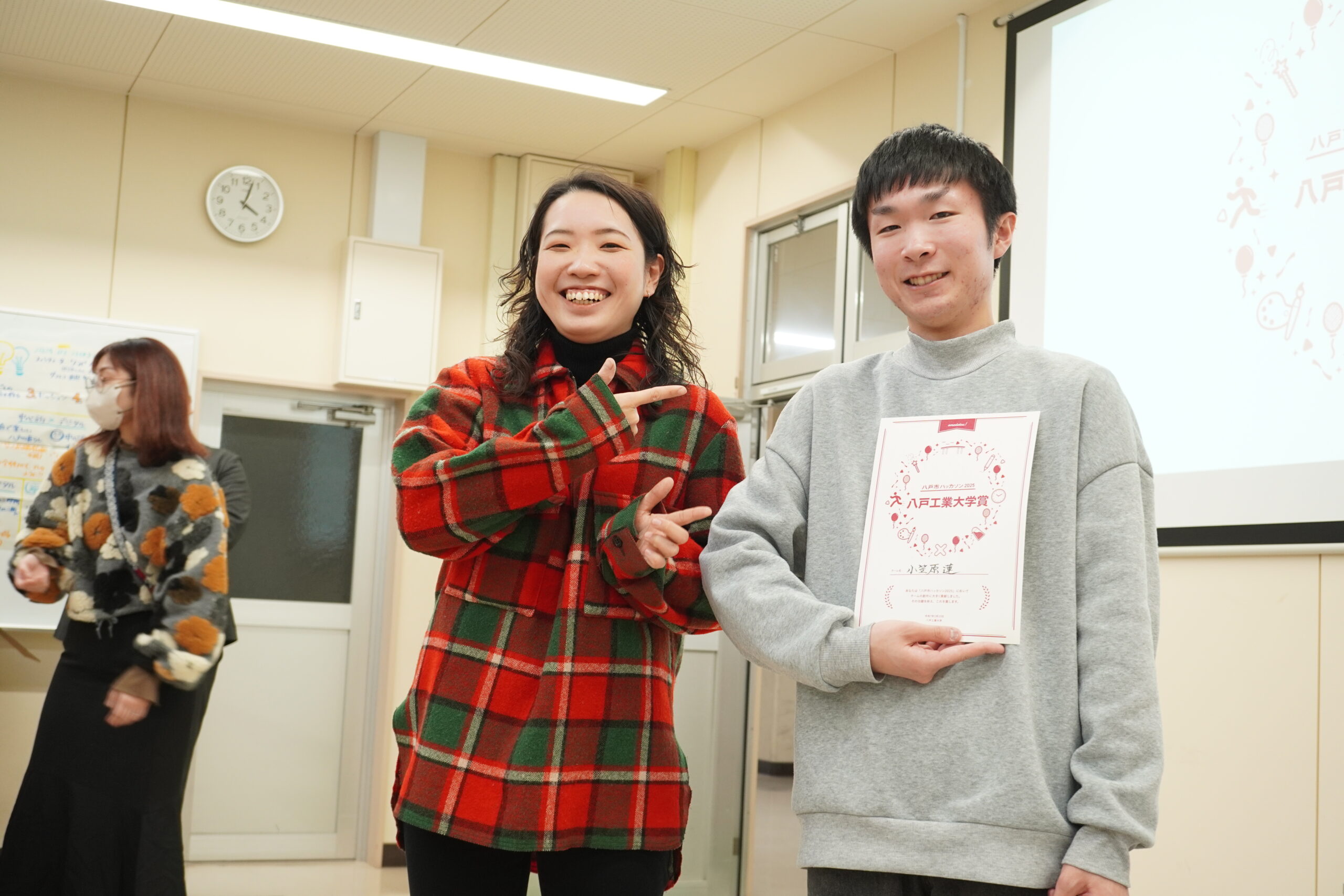 八戸工業大学賞 小笠原　廉（八戸学院大学）　さん